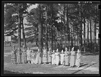May Day-Health Day Queen and her attendants. Irwinville Farms, Georgia. Sourced from the Library of Congress.