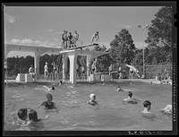 Swimming pool. Greenbelt, Maryland. Sourced from the Library of Congress.