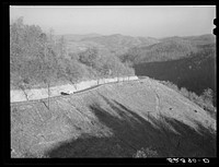 Winding road and general landscape. Smokey Mountains, North Carolina. Sourced from the Library of Congress.