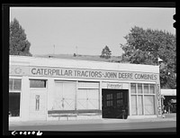 Farm machinery for sale and repair shop. Colfax, Washington by Russell Lee