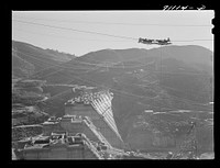 [Untitled photo, possibly related to: Shasta Dam under construction. Mount Shasta in background. Shasta County, California] by Russell Lee