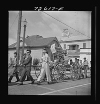 [Untitled photo, possibly related to: San Juan Bautista, California. Schoolchildren who have collected scrap metal for war] by Russell Lee