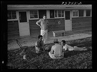 Twin Falls, Idaho. FSA (Farm Security Administration) farm workers' camp. Japanese who live at the camp by Russell Lee