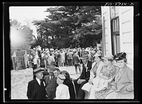 [Untitled photo, possibly related to: Crowd at the Portuguese-American Holy Ghost Festival. Petaluma, California] by Russell Lee