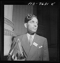 Washington, DC. International youth assembly. The chairman of the Indian delegation. Sourced from the Library of Congress.