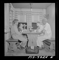 Washington, D.C. Sergeant George Camblair while on a visit home finds that his younger brother is at home also, on a furlough from the army. Sourced from the Library of Congress.