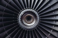 Aircraft engine background. 