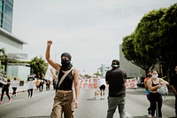 Black Lives Matter protest at Hollywood & Vine. 2 JUN, 2020, LOS ANGELES, USA