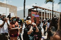 Black Lives Matter protest in Compton Los Angeles. 7 Jun 2020, LOS ANGELES, USA