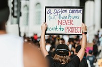 Black Lives Matter protest in downtown Los Angeles. 1 JUL, 2020, LOS ANGELES, USA