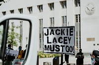 Black Lives Matter protest in downtown Los Angeles. 8 JUL, 2020, LOS ANGELES, USA