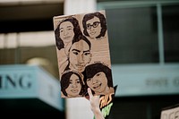 Black Lives Matter protest outside of the Hall of Justice in Los Angeles. 8 JUL, 2020, LOS ANGELES, USA