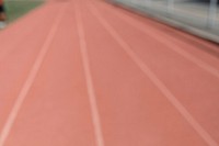 Empty running track 