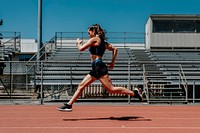 Woman athlete running 