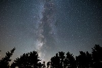 Free starry night, nature image, public domain scenery CC0 photo.