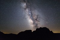 Free starry night, nature image, public domain scenery CC0 photo.