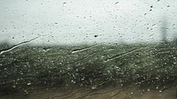 Raindrops on the mirror blurred background, free public domain CC0 photo.