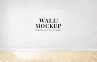 Empty room with a pink wall mockup