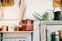 Free kitchen bread pots and pan image, public domain design CC0 photo.