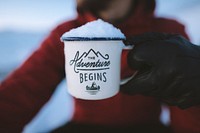 Free adventure cup snow photo, public domain travel CC0 image.