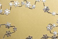 Silver and Gold Snowflakes 