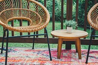 Free rattan chair image, public domain furniture CC0 photo.