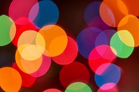 Free bokeh colorful lights image, public domain design CC0 photo.