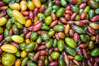 Free different types of tomatoes in a pile photo, public domain CC0 image.