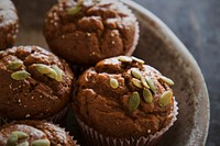 Homemade muffins image, free public domain CC0 photo.