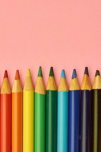 Coloring pencils background, free public domain CC0 image.