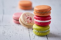 Free macaroons dessert background, public domain CC0 photo.