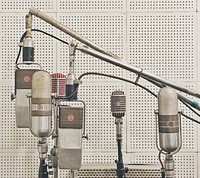 Free Microphones Studio Recording photo, public domain singing CC0 image.