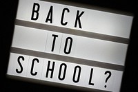 Free back to school word images, public domain CC0 photo.