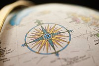 Map Travel Sphere vintage background, free public domain CC0 photo.