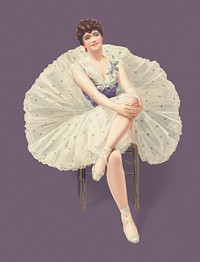 Vintage Illustration of "The belle of the ballet".