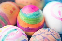 Free painted eggs image, public domain Easter CC0 photo.