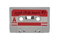 Free vintage cassette tape image, public domain music CC0 photo.