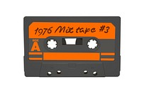 Free vintage cassette tape image, public domain music CC0 photo.