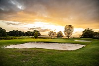 Free beautiful golf field photo, public domain sport CC0 image.