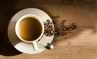 Free cup of coffee image, public domain drink CC0 image.