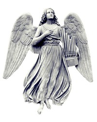 Free angel statue image, public domain sculpture CC0 photo.