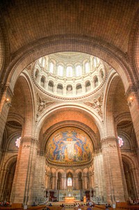 Free inside Sacré-Cœur photo, public domain CC0 image.