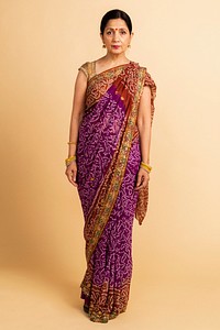 Indian woman in a traditional saree 