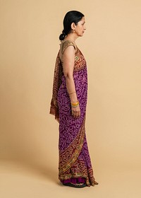Indian woman in a traditional saree 