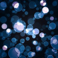 Free blue bokeh background image, public domain design CC0 photo.