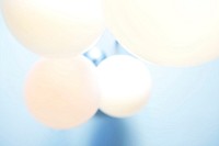Free white latex balloon image, public domain decoration CC0 photo.