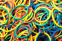 Rubber band background, free public domain CC0 photo.