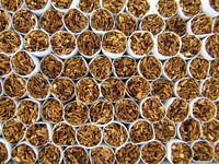 Free stacked cigarettes image, public domain tobacco CC0 photo.