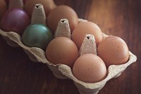 Free painted eggs image, public domain Easter CC0 photo.