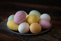 Free painted eggs image, public domain Easter CC0 photo.